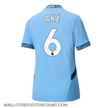 Maillot de football Réplique Manchester City Nathan Ake #6 Domicile Femme 2024-25 Manche Courte