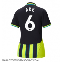 Maillot de football Réplique Manchester City Nathan Ake #6 Extérieur Femme 2024-25 Manche Courte