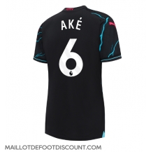 Maillot de football Réplique Manchester City Nathan Ake #6 Troisième Femme 2023-24 Manche Courte