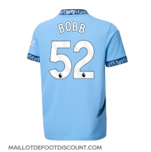 Maillot de football Réplique Manchester City Oscar Bobb #52 Domicile 2024-25 Manche Courte