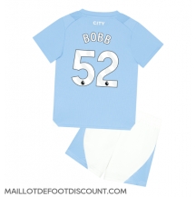 Maillot de football Réplique Manchester City Oscar Bobb #52 Domicile Enfant 2023-24 Manche Courte (+ Pantalon court)