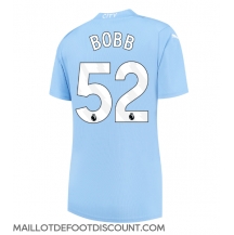 Maillot de football Réplique Manchester City Oscar Bobb #52 Domicile Femme 2023-24 Manche Courte