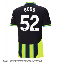 Maillot de football Réplique Manchester City Oscar Bobb #52 Extérieur 2024-25 Manche Courte