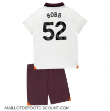 Maillot de football Réplique Manchester City Oscar Bobb #52 Extérieur Enfant 2023-24 Manche Courte (+ Pantalon court)