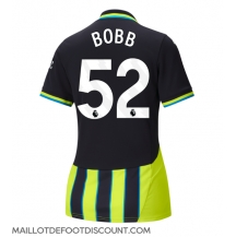 Maillot de football Réplique Manchester City Oscar Bobb #52 Extérieur Femme 2024-25 Manche Courte