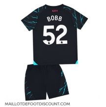 Maillot de football Réplique Manchester City Oscar Bobb #52 Troisième Enfant 2023-24 Manche Courte (+ Pantalon court)