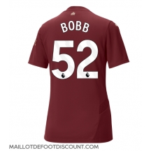 Maillot de football Réplique Manchester City Oscar Bobb #52 Troisième Femme 2024-25 Manche Courte