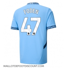 Maillot de football Réplique Manchester City Phil Foden #47 Domicile 2024-25 Manche Courte