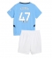 Maillot de football Réplique Manchester City Phil Foden #47 Domicile Enfant 2024-25 Manche Courte (+ Pantalon court)