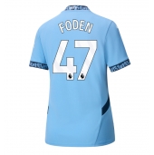 Maillot de football Réplique Manchester City Phil Foden #47 Domicile Femme 2024-25 Manche Courte