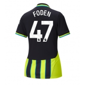 Maillot de football Réplique Manchester City Phil Foden #47 Extérieur Femme 2024-25 Manche Courte