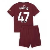 Maillot de football Réplique Manchester City Phil Foden #47 Troisième Enfant 2024-25 Manche Courte (+ Pantalon court)