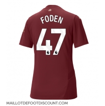 Maillot de football Réplique Manchester City Phil Foden #47 Troisième Femme 2024-25 Manche Courte