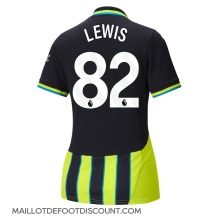 Maillot de football Réplique Manchester City Rico Lewis #82 Extérieur Femme 2024-25 Manche Courte