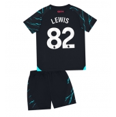 Maillot de football Réplique Manchester City Rico Lewis #82 Troisième Enfant 2023-24 Manche Courte (+ Pantalon court)