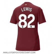 Maillot de football Réplique Manchester City Rico Lewis #82 Troisième Femme 2024-25 Manche Courte