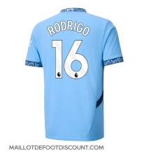 Maillot de football Réplique Manchester City Rodri Hernandez #16 Domicile 2024-25 Manche Courte