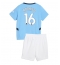 Maillot de football Réplique Manchester City Rodri Hernandez #16 Domicile Enfant 2024-25 Manche Courte (+ Pantalon court)