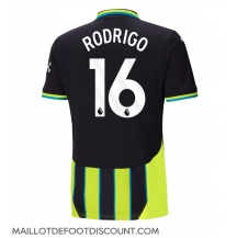 Maillot de football Réplique Manchester City Rodri Hernandez #16 Extérieur 2024-25 Manche Courte