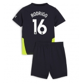 Maillot de football Réplique Manchester City Rodri Hernandez #16 Extérieur Enfant 2024-25 Manche Courte (+ Pantalon court)