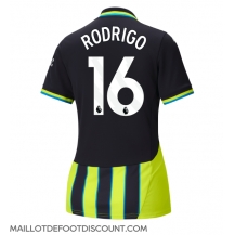 Maillot de football Réplique Manchester City Rodri Hernandez #16 Extérieur Femme 2024-25 Manche Courte