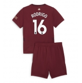 Maillot de football Réplique Manchester City Rodri Hernandez #16 Troisième Enfant 2024-25 Manche Courte (+ Pantalon court)