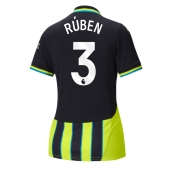 Maillot de football Réplique Manchester City Ruben Dias #3 Extérieur Femme 2024-25 Manche Courte