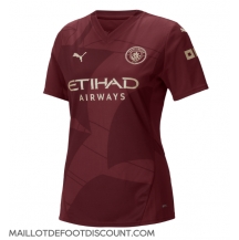 Maillot de football Réplique Manchester City Troisième Femme 2024-25 Manche Courte