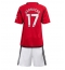 Maillot de football Réplique Manchester United Alejandro Garnacho #17 Domicile Enfant 2023-24 Manche Courte (+ Pantalon court)