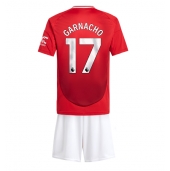 Maillot de football Réplique Manchester United Alejandro Garnacho #17 Domicile Enfant 2024-25 Manche Courte (+ Pantalon court)