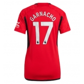 Maillot de football Réplique Manchester United Alejandro Garnacho #17 Domicile Femme 2023-24 Manche Courte