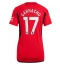 Maillot de football Réplique Manchester United Alejandro Garnacho #17 Domicile Femme 2023-24 Manche Courte