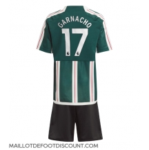 Maillot de football Réplique Manchester United Alejandro Garnacho #17 Extérieur Enfant 2023-24 Manche Courte (+ Pantalon court)