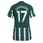 Maillot de football Réplique Manchester United Alejandro Garnacho #17 Extérieur Femme 2023-24 Manche Courte