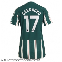 Maillot de football Réplique Manchester United Alejandro Garnacho #17 Extérieur Femme 2023-24 Manche Courte