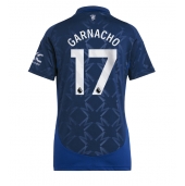 Maillot de football Réplique Manchester United Alejandro Garnacho #17 Extérieur Femme 2024-25 Manche Courte