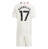 Maillot de football Réplique Manchester United Alejandro Garnacho #17 Troisième Enfant 2023-24 Manche Courte (+ Pantalon court)