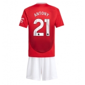 Maillot de football Réplique Manchester United Antony #21 Domicile Enfant 2024-25 Manche Courte (+ Pantalon court)