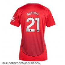 Maillot de football Réplique Manchester United Antony #21 Domicile Femme 2024-25 Manche Courte