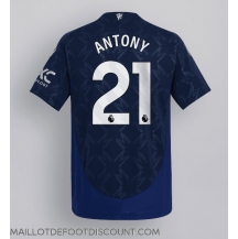 Maillot de football Réplique Manchester United Antony #21 Extérieur 2024-25 Manche Courte