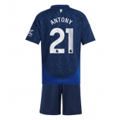 Maillot de football Réplique Manchester United Antony #21 Extérieur Enfant 2024-25 Manche Courte (+ Pantalon court)