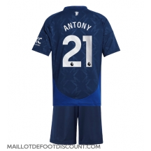 Maillot de football Réplique Manchester United Antony #21 Extérieur Enfant 2024-25 Manche Courte (+ Pantalon court)