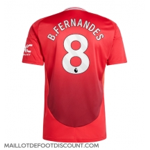 Maillot de football Réplique Manchester United Bruno Fernandes #8 Domicile 2024-25 Manche Courte