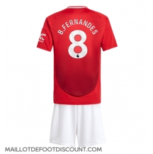 Maillot de football Réplique Manchester United Bruno Fernandes #8 Domicile Enfant 2024-25 Manche Courte (+ Pantalon court)