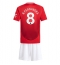 Maillot de football Réplique Manchester United Bruno Fernandes #8 Domicile Enfant 2024-25 Manche Courte (+ Pantalon court)