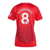 Maillot de football Réplique Manchester United Bruno Fernandes #8 Domicile Femme 2024-25 Manche Courte