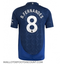 Maillot de football Réplique Manchester United Bruno Fernandes #8 Extérieur 2024-25 Manche Courte