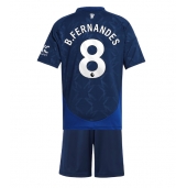 Maillot de football Réplique Manchester United Bruno Fernandes #8 Extérieur Enfant 2024-25 Manche Courte (+ Pantalon court)