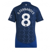 Maillot de football Réplique Manchester United Bruno Fernandes #8 Extérieur Femme 2024-25 Manche Courte