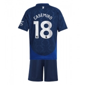 Maillot de football Réplique Manchester United Casemiro #18 Extérieur Enfant 2024-25 Manche Courte (+ Pantalon court)